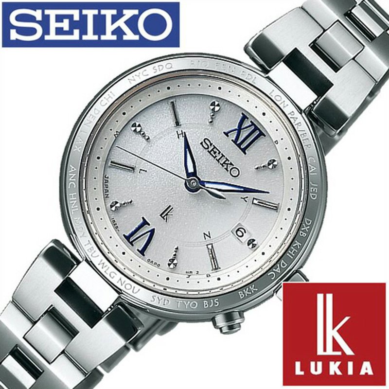 【最大5000円OFF＆全品ポイントUP！】 ルキア セイコー 腕時計 SEIKO時計 SEIKO 腕時計 セイコー 時計 ルキア LUKIA レディース シルバー SSQV013 メタル ベルト ソーラー 電波時計 防水 オールシルバー チタン 1B25 シンプル 卒業 入学 就職 祝い 高校生 大学生 冬のサムネイル