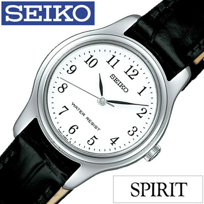 セイコースピリット セイコー スピリット 腕時計 SEIKO 時計 SPIRIT SEIKO 腕時計 セイコー時計 レディース ホワイト SSXP003 革 ベルト 正規品 流通 限定 モデル 防水 ブラック ペアモデル 卒業 入学 就職 祝い 中学生 高校生 大学生 社会人 冬 新社会人 プレゼント ギフト 観光 遠足 旅行