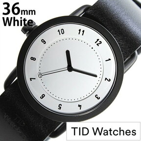 ティッドウォッチ腕時計 36mm TIDWatches時計 TID Watches 腕時計 ティッド ウォッチ 時計 TID No. 1 レディース ホワイト TID01-WH36-BK 革 ベルト 正規品 おしゃれ 替え 北欧 ブラック 卒業 入学 就職 祝い 中学生 高校生 大学生 社会人 冬 新社会人 プレゼント ギフト