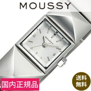 マウジー腕時計 MOUSSY時計 MOUSSY 腕時計 マウジー 時計 スタッズ STUDS レディース ホワイト WM0071B4 メタル ベルト 正規品 おしゃれ アナログ シルバー クリスタル ストーン 送料無料 プレゼント ギフト 卒業 入学 就職 祝い 中学生 高校生 大学生 社会人 入試 受験