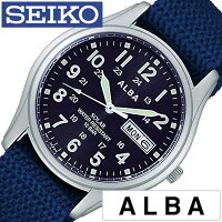 セイコー アルバ 腕時計 SEIKO ALBA時計 SEIKO ALBA 腕時計 セイコー アルバ 時計 メンズ ブルー AEFD556 ナイロン ベルト 正規品 防水 ソーラー シルバー ネイビー シンプル プレゼント ギフト 卒業 入学 就職 祝い 中学生 高校生 大学生 社会人 春 入試 受験 成人式 お祝い