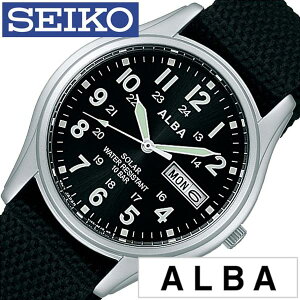 セイコー アルバ 腕時計 SEIKO ALBA時計 SEIKO ALBA 腕時計 セイコー アルバ 時計 メンズ ブラック AEFD557 ナイロン ベルト 正規品 防水 ソーラー シルバー シンプル プレゼント ギフト 卒業 入学 就職 祝い 中学生 高校生 大学生 社会人 入試 受験 成人式 お祝い 秋冬