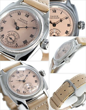 ヴァーグ ウォッチ コー腕時計 VAGUE WATCH Co.時計 VAGUE WATCH Co. 腕時計 ヴァーグ ウォッチ コー 時計 クッサン COUSSIN メンズ ピンクベージュ CO-L-004[正規品 人気 流行 ブランド 防水 レザー 革 シルバー][送料無料][プレゼント ギフト]