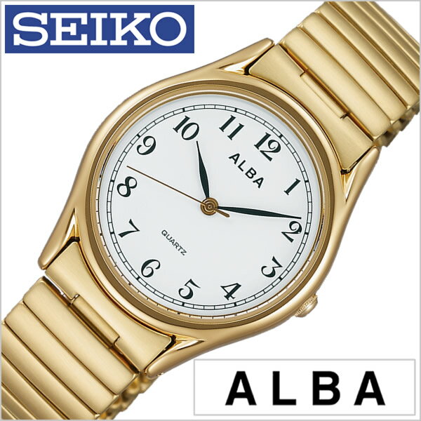 セイコー アルバ 腕時計（メンズ） セイコー アルバ 腕時計 SEIKOALBA時計 SEIKO ALBA 腕時計 セイコー アルバ 時計 メンズ ホワイト AQGK440 メタル ベルト 正規品 クォーツ アナログ スタンダード ゴールド 卒業 入学 就職 祝い 中学生 大学生 社会人 入試 受験 お祝い 冬 プレゼント