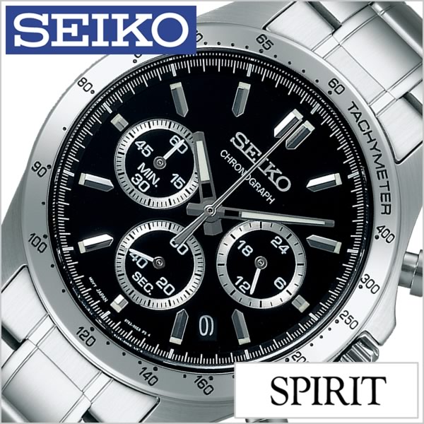 [16500円引 半額 50%OFF]セイコー スピリット 腕時計 SEIKO 時計 SPIRIT SEIKO 腕時計 セイコー時計 メンズ ブラック SBTR013 メタル クロノグラフ クオーツ アナログ シルバー 卒業 入学 就職 祝い 中学生 高校生 大学生 社会人 入試 受験 新社会人 プレゼント ギフト