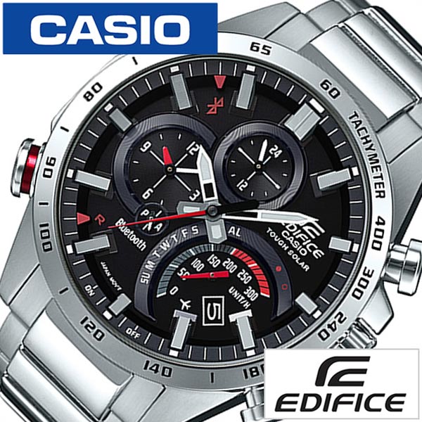 カシオ エディフィス 腕時計（メンズ） カシオ エディフィス 時計 CASIO EDIFICE 腕時計 メンズ ブラック EQB-501XD-1AJF 正規品 電波時計 人気 防水 ソーラー Bluetooth ブルートゥース メタル ベルト シルバー 入学 就職 祝い 卒業 入学 就職 祝い 高校生 大学生 社会人 入試 受験 冬 新社会人 プレゼント 旅行