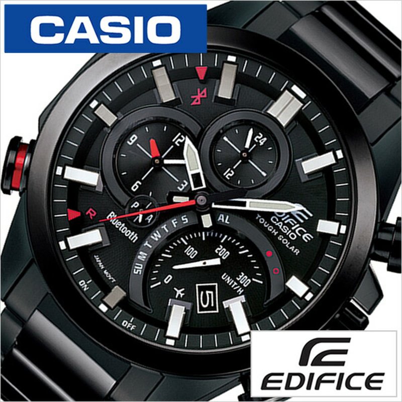 カシオ エディフィス 時計 CASIO EDIFICE 腕時計 スマートフォンリンク メンズ ブラック EQB-501DC-1AJF 正規品 防水 タフ ソーラー メタル シルバー モバイルリンク iPhone アンドロイド スマホ 対応 連動 プレゼント ギフト 入試 受験 成人式 お祝い クリスマス