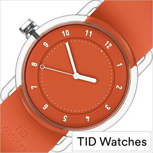 ティッド ウォッチズ 時計 No.3 限定モデル 38mm メンズ レディース TID watches 腕時計 オレンジ TID03-38OR 正規品 北欧 ミニマル 人気 ペアウォッチ ナンバースリー クリア TR90 ラバー ファッション ユニセックス シンプル おしゃれ 新社会人 プレゼント ギフト