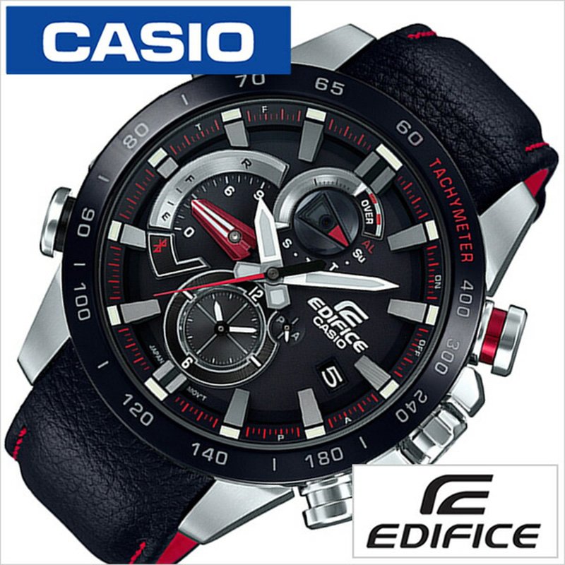 カシオ 腕時計 エディフィス レース ラップ クロノジーラフ CASIO 時計 EDIFICE RACE LAP CHRONOGRAPH メンズ ブラック EQB-800BL-1AJF 正規品 耐久 ペアウォッチ 革 レザー アウトドア ソーラー 電波時計 ブルートゥース スマホ 連動 プレゼント 入試 受験 冬 父の日
