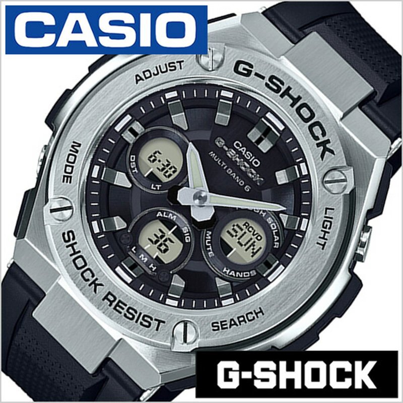 【28%OFF \12,320-円引】カシオ 腕時計 Gショック ジースチール CASIO 時計 G-SHOCK G-STEEL メンズ ブラック GST-W310-1AJF 正規品 防災 耐久 ペアウォッチ カップル Gショック ラバー カジュアル アウトドア スポーティ ラウンド カレンダー ソーラー 電波時計 プレゼント