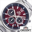 オリエント 腕時計 スポーティー クロノグラフ ORIENT 時計 SPORTY CHRONOGRAPH メンズ レッド RN-KV0003R 正規品 日本製 クォーツ 信頼 クロノ ブランド ウォッチ ビジネス スーツ オフィス カレンダー プレゼント ギフト 送料無料 秋