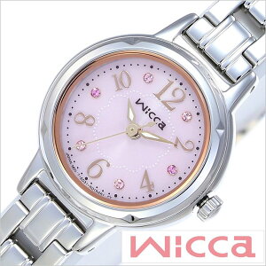 シチズン腕時計 CITIZEN時計 CITIZEN 腕時計 シチズン 時計 ウィッカ Wicca レディース ピンク KH9-914-93 メタル ベルト ソーラー テック シルバー ピンクゴールド クリスタル ストーン E031 お祝い 冬 新社会人 母の日 プレゼント ギフト 父の日 観光 遠足 旅行
