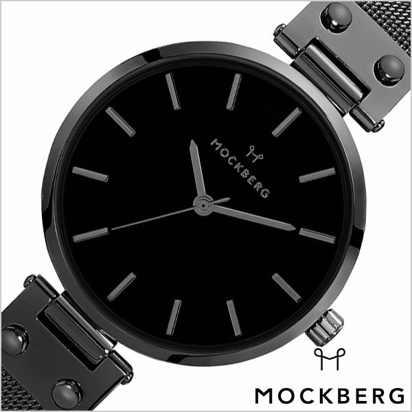 [\2,200引き 10%OFF] モックバーグ 腕時計 MOCKBERG 時計 メッシュ Mesh Lio メンズ レディース ブラック MO305 正規品 ブランド ペアウォッチ カップル 上品 エレガント クラシック ビジネス スーツ アクセサリー シンプル ラウンド ステンレス ブラック お祝い プレゼント