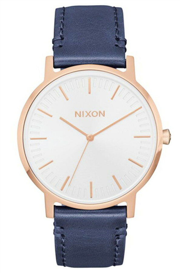 ニクソン ニクソン 腕時計 NIXON 時計 ポーター レザー THE PORTER LEATHER メンズ レディース ユニセックス ホワイト NA10582941-00 正規品 ブランド ペアウォッチ 上品 ビジネス カジュアル シンプル ラウンド ネイビー 革 レザー お祝い 冬 新社会人 プレゼント ギフト 観光 旅行