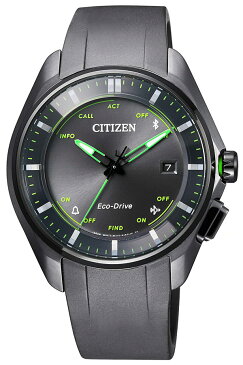 シチズン エコ・ドライブ ブルートゥース 腕時計 ソーラー CITIZEN Eco-Drive Bluetooth 時計 メンズ レディース ブラック BZ4005-03E アナログ カレンダー グリーン チタン シンプル 人気 ラウンド ビジネス ファッション カジュアル プレゼント ギフト 春