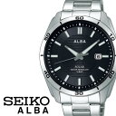 セイコー アルバ 時計 ALBA SEIKO 腕時計 メンズ 男性 ブラック AQGD401 シンプル 人気 アナログ ラウンド カレンダー スポーツ ファッション カジュアル ビジネス 入試 受験 成人式 お祝い 冬 新社会人 プレゼント ギフト バレンタイン その1