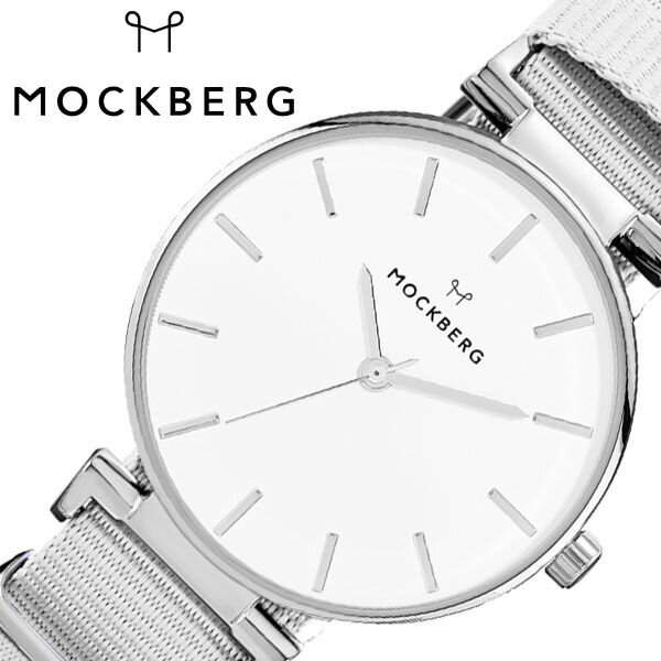 モックバーグ モデスト 34mm 時計 MOCKBERG Modest 腕時計 レディース ホワイト MO615 北欧 上品 ミニマル シック 大人 おしゃれ 人気 ブランド 女性用 彼女 妻 嫁 上品 薄型 アクセサリー シ…