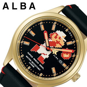 セイコー スーパーマリオ 限定コラボモデル 機械式 アルバ 時計 SEIKO ALBA Super Mario 腕時計 メンズ ブラック ACCA701 人気 ブランド 自動巻き キャラクター ドット ファミコン ゲームボーイ ドット絵 レトロゲーム 死にゲー レア 入試 受験 冬 新社会人 プレゼント