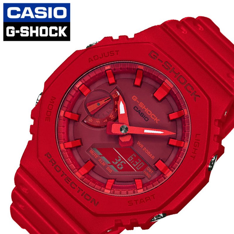 楽天腕時計を探すならウォッチラボカシオ Gショック 時計 CASIO G-SHOCK ジーショック 腕時計 メンズ レッド GA-2100-4AJF 人気 定番 ブランド 防水 ファッション おしゃれ アウトドア スポーツ Gショック アナログ デジタル アナデジ 入試 受験 成人式 お祝い 冬 新社会人 プレゼント ギフト 観光 遠足 旅行