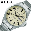 セイコー アルバ 時計 SEIKO ALBA 腕時計 メンズ ベージュ AQPJ401 人気 おすすめ ブランド おしゃれ 防水 軽量 スポーツ アウトドア おしゃれ 仕事 ビジネス 営業 小学生 中学生 塾 部活 テスト 試験 入試 合格 入学 卒業 祝い 記念 入試 受験 冬 新社会人 プレゼント その1