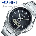 ウェーブセプター カシオ ウェーブセプター ソーラー 電波 時計 CASIO WAVE CEPTOR 腕時計 メンズ ブラック WVA-M630D-1AJF ブランド 正規品 カレンダー アラーム アナデジ ファッション ビジネス フォーマル カジュアル 成人式 お祝い 新生活 観光 遠足 旅行