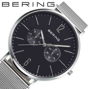 ベーリング 腕時計 チェンジズ BERING 時計 CHANGES メンズ ブラック 14240-402 人気 おすすめ 正規品 大人 おしゃれ かっこいい シンプル クラシック ドレス カジュアル フォーマル ビジネス 仕事 シルバー 金属ベルト メッシュベルト 革 レザー 冬 新社会人 プレゼント