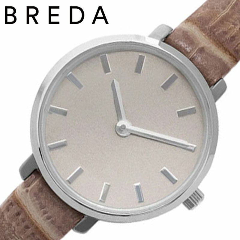 ブレダ 時計 ビバリー BREDA 腕時計 BEVERLY レディース シルバー BREDA-1730J 人気 ブランド シンプル おしゃれ かわいい レトロ ファッション 大人 小さめ 小ぶり 華奢 小型 ミニ レザー 革 …