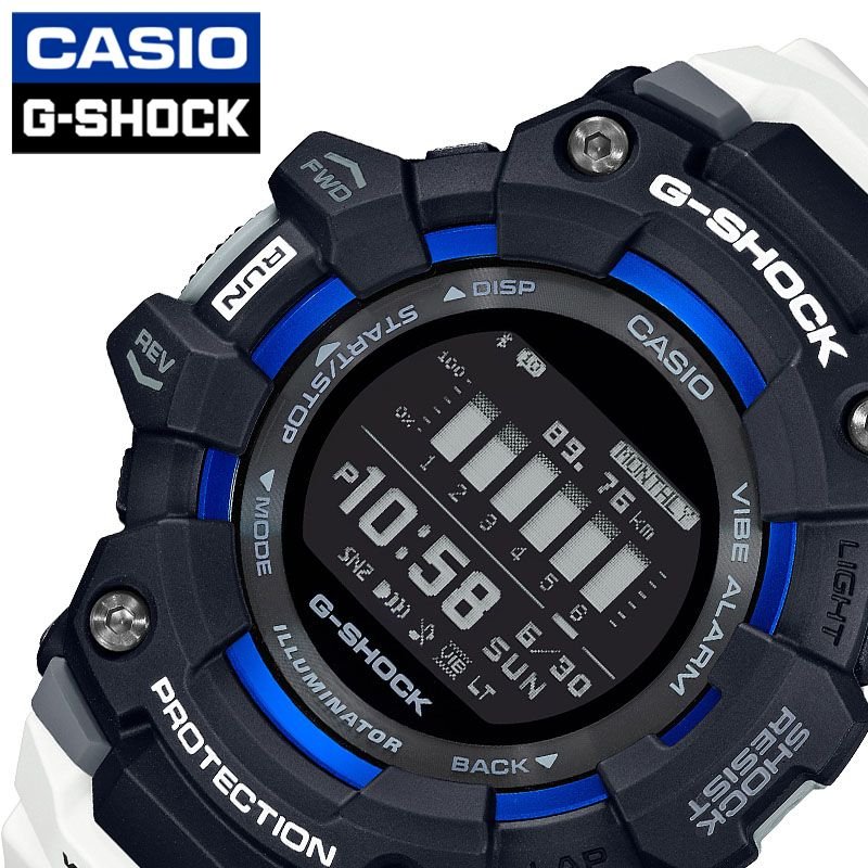 カシオ ジーショック スマートウォッチ Gショック ジー・スクワッド 腕時計 CASIO G-SHOCK G-SQUAD 時計 メンズ 防水 ブラック GBD-100-1A7JF おすすめ トレイルラン トレラン 人気 かっこいい ホワイトジム ランニング 大人 就職 スポーツ アウトドア 誕生日 バレンタイン