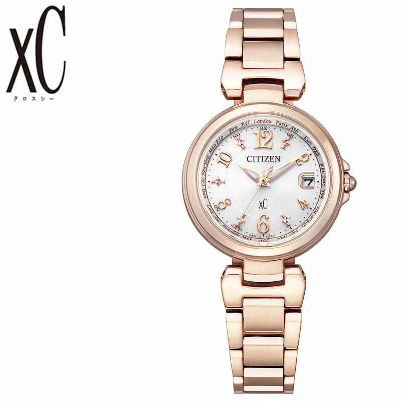 シチズン クロスシー ソーラー 電波 時計 CITIZEN xC 腕時計 レディース ホワイト EC1037-51A エコ・ドライブ シンプル 人気 ブランド ...