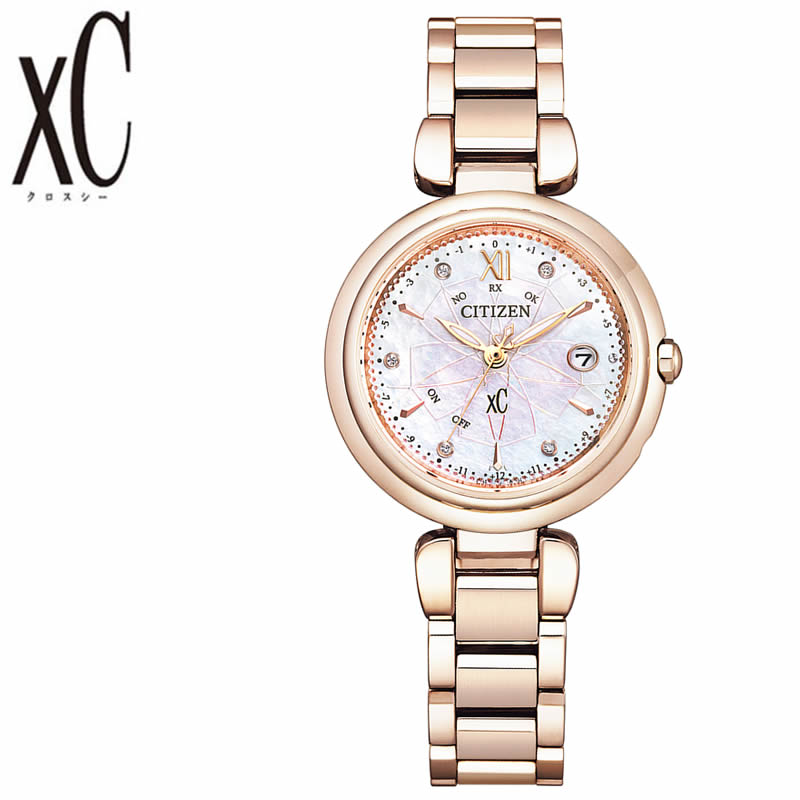 [刻印無料]シチズン クロスシー 25周年記念 限定モデル ソーラー 電波 時計 CITIZEN xc 腕時計 25th Drops of SAKURA レディース 白蝶貝 ES9467-54X エコ・ドライブ シンプル 人気 ブランド おすすめ アナログ 丸型 ラウンド 仕事 ビジネス 就職 就活 お祝い プレゼント