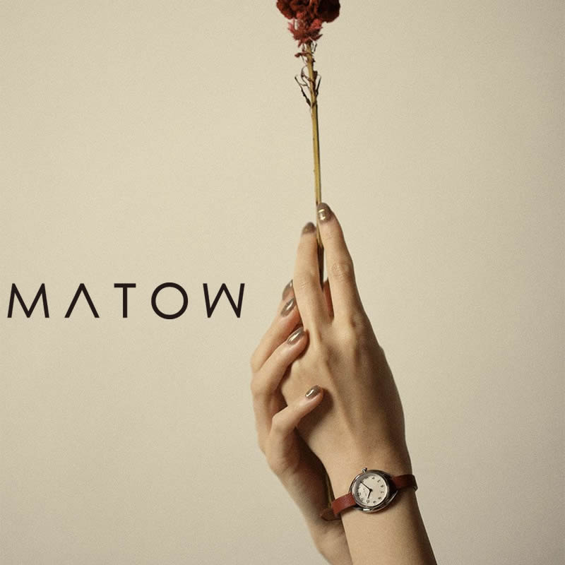 マトウ 腕時計 四季 秋 MATOW Shiki AKI レディース ホワイト レッド 時計 MW001001REDSS 新作 北欧 華奢 小さい アンティーク...