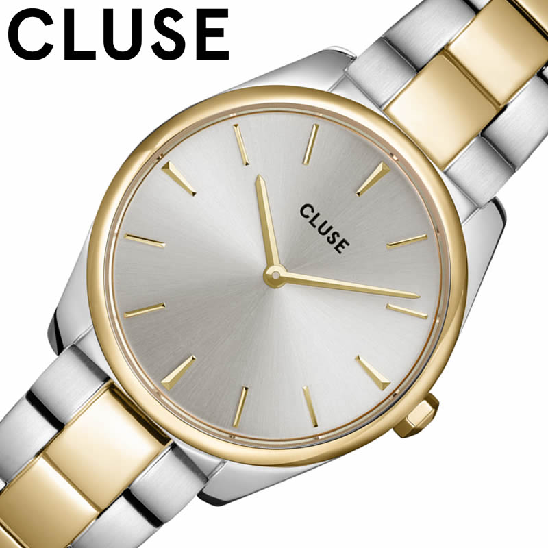 クルース 腕時計 フェローチェ プチ CLUSE F roce Petite Steel Silver Silver/Gold Colour レディース シルバ...