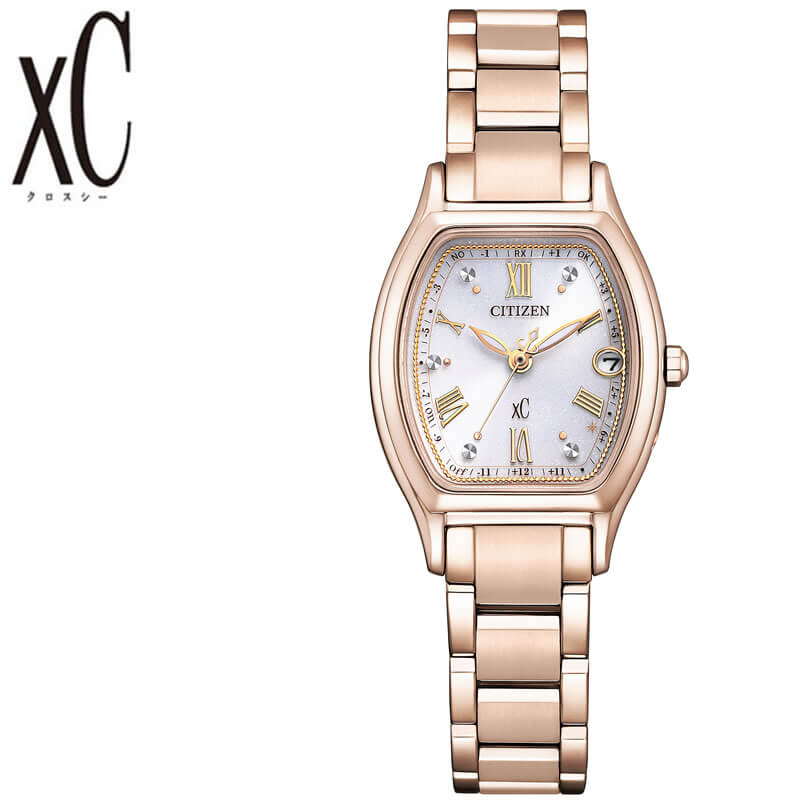 シチズン 腕時計 クロスシー ティタニア ハッピーフライト CITIZEN xC Titania Happy Flight レディース パールホワイト ピンクゴ...