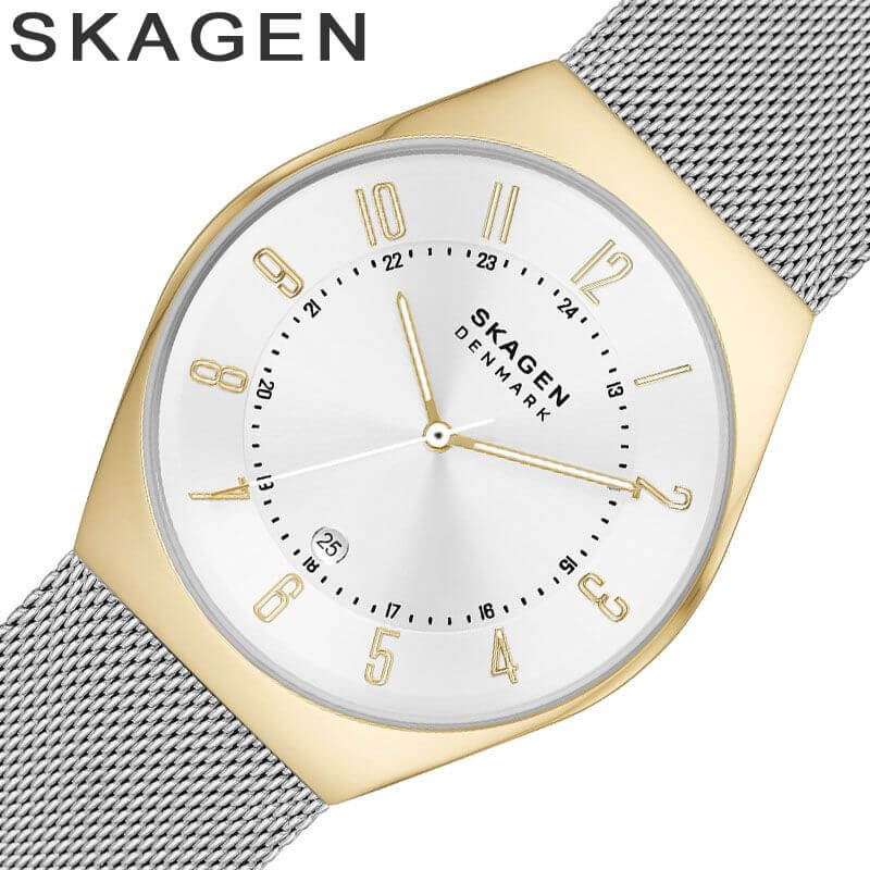  スカーゲン時計 スカーゲン 腕時計 グレーネン SKAGEN Grenen メンズ スカーゲン腕時計 ホワイトシルバー シルバー 時計 SKW6816 北欧 シンプル 薄型 話題 人気 おすすめ おしゃれ ブランド 母の日 プレゼント ギフト 観光 遠足 旅行