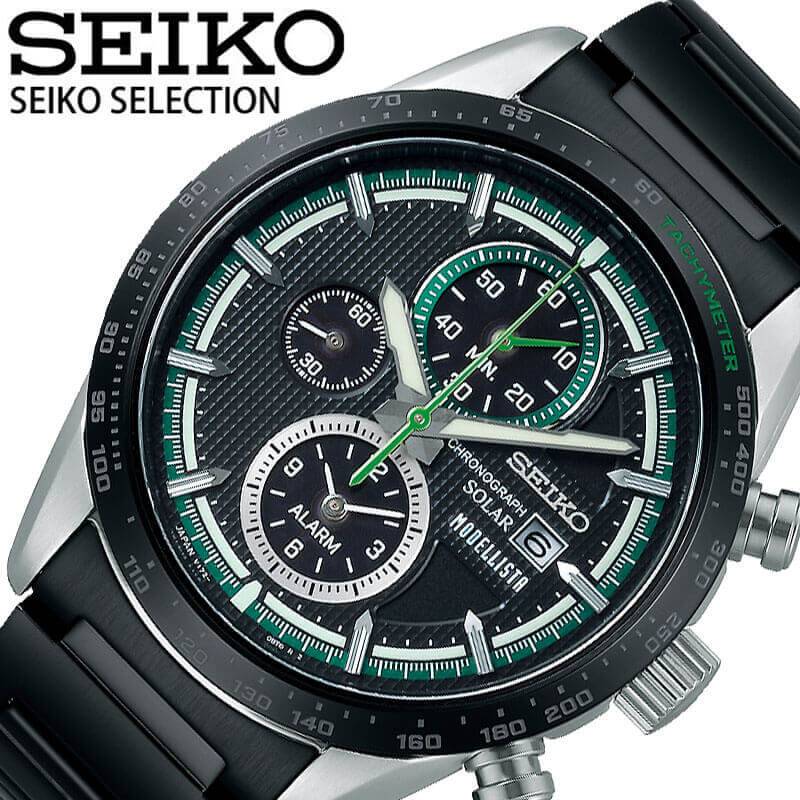 セイコー 腕時計 セレクション モデリスタ SEIKO SELECTION MODELLISTA メンズ ブラック 時計 クォーツ ソーラー SBPY173 人気 おすすめ おしゃれ ブランド 母の日 プレゼント ギフト 観光 遠足 旅行