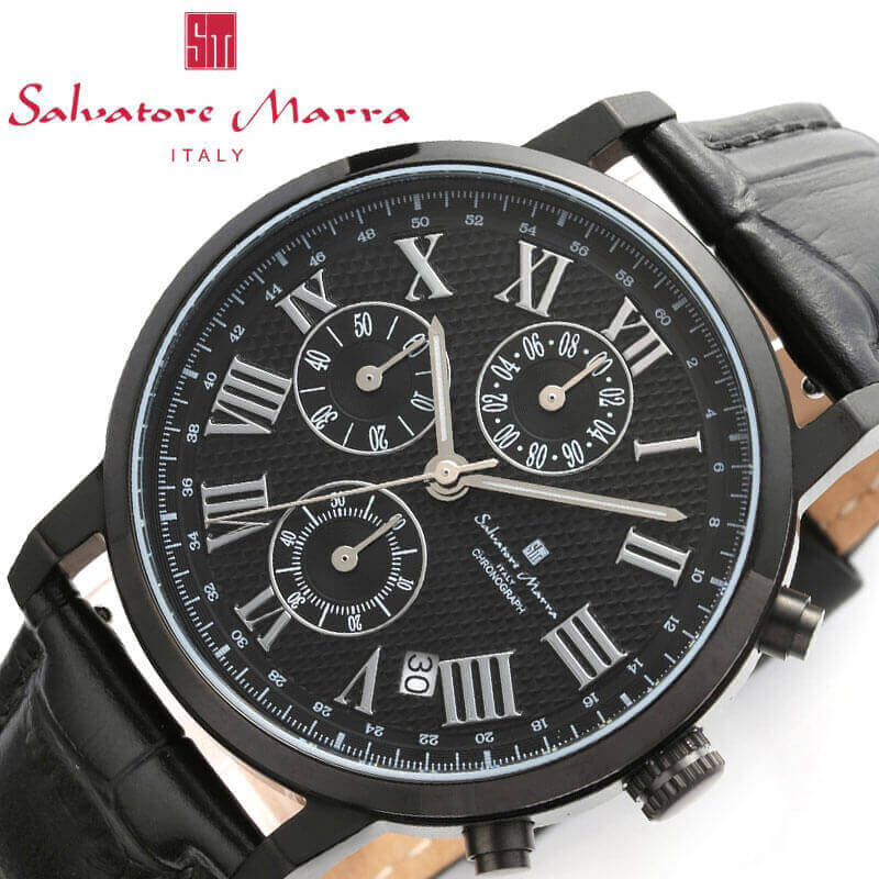 サルバトーレマーラ サルバトーレマーラ 腕時計 SalvatoreMarra メンズ ブラック 時計 SM22103-BKBK 人気 おすすめ おしゃれ ブランド 母の日 プレゼント ギフト 観光 遠足 旅行