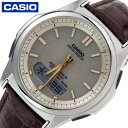 カシオ 腕時計 ウェーブセプター CASIO wave ceptor メンズ ベージュ ブラウン 時計 ソーラー ソーラー電波 電波ソーラー WVA-M630L...