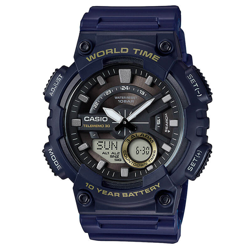 カシオ 腕時計 CASIO 時計 スタンダード STANDARD 男性 向け メンズ クォーツ 電池式 AEQ-110W-2AJH かっこいい 彼氏 夫 人気 おすすめ おしゃれ ブランド 記念日 誕生日 母の日 プレゼント ギフト 観光 遠足 旅行