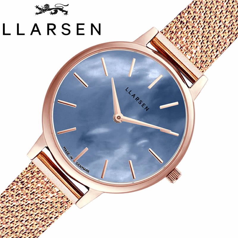 Rakuten - エルラーセン 腕時計 LLARSEN 時計 キャロライン Caroline レディース 女性 腕時計 ブルーシェル 日本製クオーツ ll146rsdrmt 人気 おすすめ シンプル おしゃれ 北欧 流行 ブランド 母の日 プレゼント ギフト 記念日 贈り物 彼女 妻 母 お母さん 母親 観光 遠足