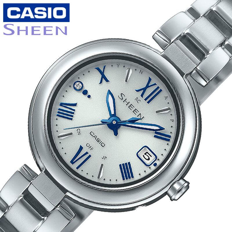 【\13,860円引】カシオ 電波 ソーラー 腕時計 CASIO 時計 シーン SHEEN 女性 向け レディース クォーツ SHW-7100TD-7AJF か...