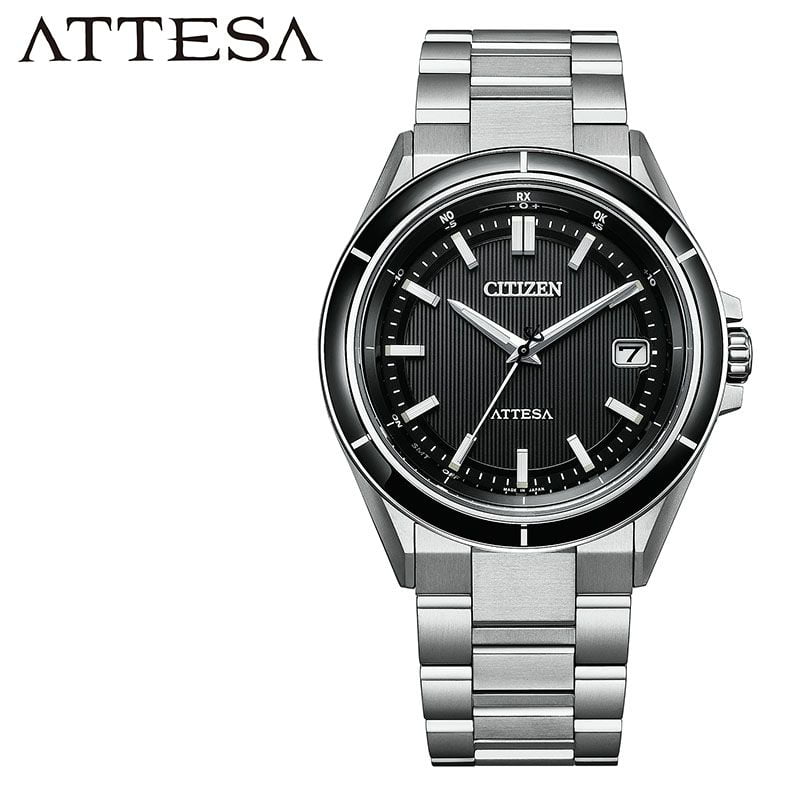 【最大27,000円引き】【20％OFF】 シチズン 腕時計 アテッサ CITIZEN ATTESA メンズ ブラック シルバー 時計 電波ソーラー エコ・ドライブ 電波時計 CB3030-76E 人気 おすすめ おしゃれ ブランド 母の日 プレゼント ギフト 観光 遠足 旅行