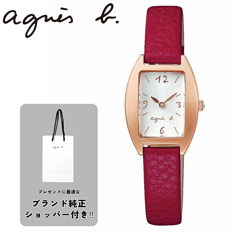 アニエスベー 腕時計 マルチェロ agnes b. marcello! レディース ホワイト レッド 時計 マルチェロ トノー FCSK905 人気 おすすめ おしゃれ ブランド 母の日 プレゼント ギフト 観光 遠足 旅行