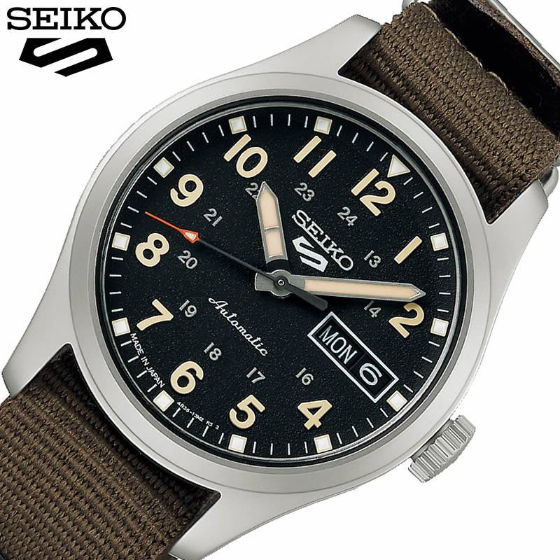 楽天腕時計を探すならウォッチラボセイコー 腕時計 ファイブスポーツ Field Sports Style SEIKO 5 SPORTS メンズ ブラック ブラウン 時計 機械式 自動巻き SBSA201 人気 おすすめ おしゃれ ブランド 実用 ビジネス カジュアル ファッション 話題 本格派 母の日 プレゼント ギフト 観光 遠足 旅行