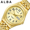セイコー アルバ 腕時計 SEIKO ALBA 時計 メンズ 腕時計 シャンパンゴールド シンプル 受験 面接 見やすい わかりやすい AQGK469 人気 お...