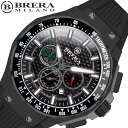ブレラミラノ 腕時計 BRERA MILANO 時計 グランツーリスモ GT2 GRANTURISMO メンズ 腕時計 ブラック クロノグラフ BMGTQC45...