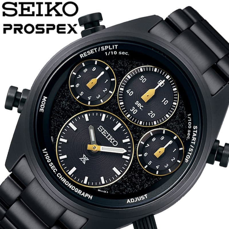 セイコー スピードタイマー 腕時計 プロスペックス SEIKO PROSPEX メンズ ブラック 時計 ソーラー クォーツ ビジネス 綺麗め フォーマル アウトドア ランニング トレッキング 山 スポーツ 社会人 学生 SBER007 人気 おすすめ おしゃれ ブランド プレゼント ギフト 観光 旅行