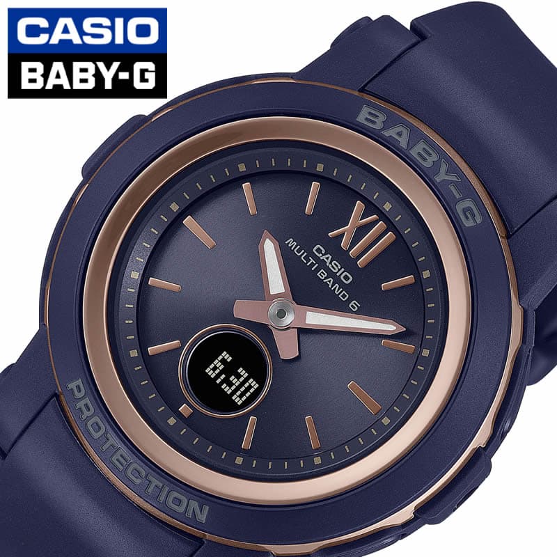 【ブラックフライデー限定!300円OFFクーポン付!】カシオ 腕時計 ベビージー 2900 シリーズ CASIO BABY-G レディース ネイビー 時計 電波...