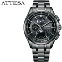 【最大5000円OFFクーポン+全商品ポイントUP!】 シチズン 腕時計 アテッサ CITIZEN ATTESA メンズ ブラック 時計 電波ソーラー ダイレクトフライト ムーンフェイズ BY1006-62E 人気 ブランド プレゼント ギフト ルナプログラム NSシフト エコドライブ チタン ビジネス(2)