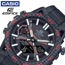 カシオ エディフィス 腕時計（メンズ） カシオ 腕時計 エディフィス ソスペンシオーネ CASIO EDIFICE SOSPENSIONE メンズ ストライプ ブラック 時計 電波ソーラー レーシング レース デジアナ ECB-2000YPB-1AJF 人気 おすすめ おしゃれ ブランド プレゼント ギフト 防水 頑丈 アウトドア キャンプ フェス 夏フェス