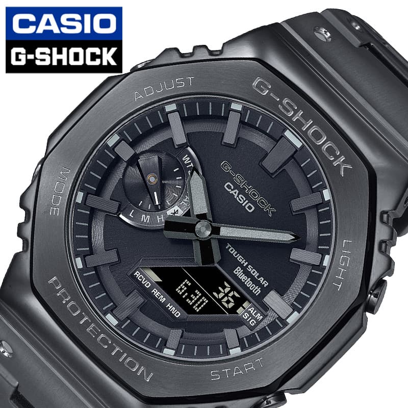 カシオ 腕時計 Gショック カシオーク CASIO G-SHOCK FULL METAL メンズ ブラック メタルブラック 時計 ソーラー メタル フルメタル 高級 銀 GM-B2100BD-1AJF 人気 おすすめ おしゃれ ブランド プレゼント ギフト 防水 頑丈 アウトドア キャンプ フェス 夏フェス 観光 旅行